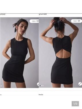 NWT Abercrombie & Fitch Open Back Rib Knit Mini Dress. Medium.